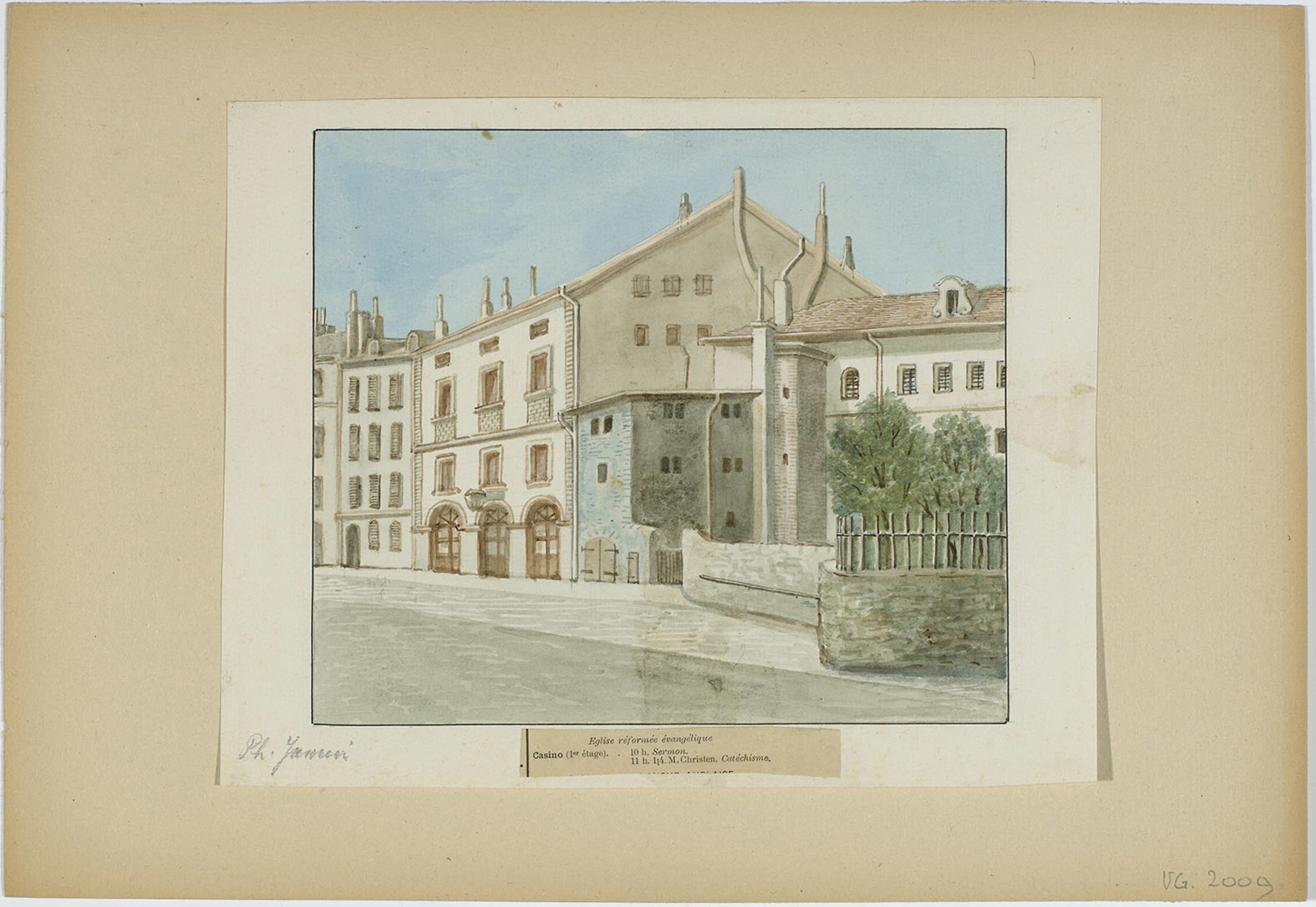 Philip Jamin (1848-1918), le Casino de Saint-Pierre avant 1900. Bibliothèque de Genève.